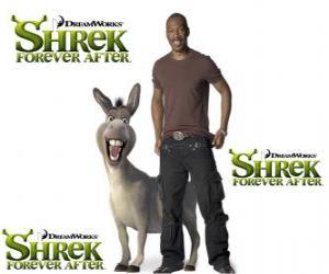yapboz Eddie Murphy, son filmi Shrek Forever Sonrası Eşek sesi sağlar